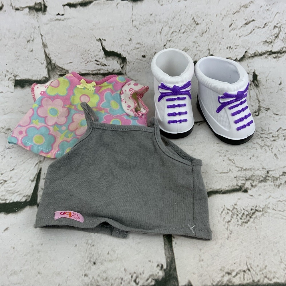 Our Generation Doll Clothing Lot Tops Shirts Boots Shoes